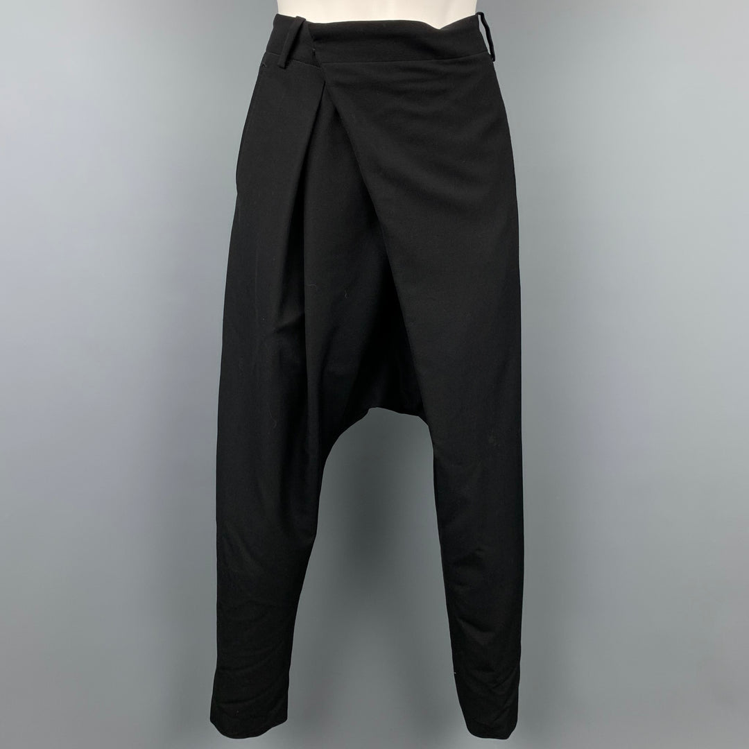 NOIR KEI NINOMIYA for COMME des GARCONS Size S Black Wool Dress Pants