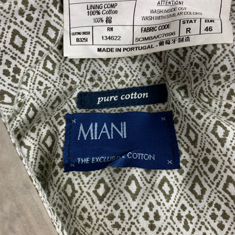 MIANI Size 30 Stone Cotton Cargo Pockets Casual Pants