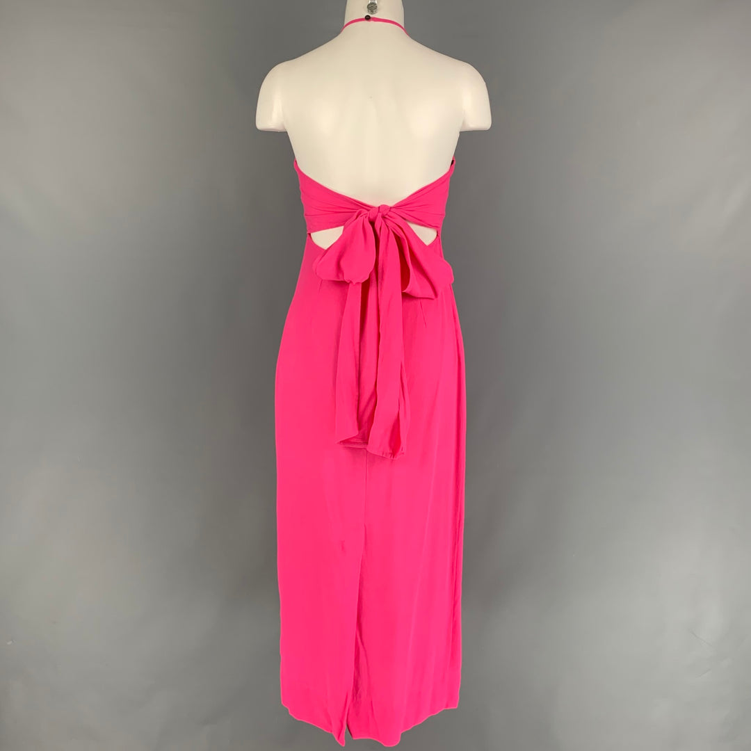 THREE GRACES Size S Pink Viscose Halter Shift Dress Sui Generis Designer Consignment THREE GRACES Size S Pink Viscose Halter Shift Dress Sui Generis Designer Consignment