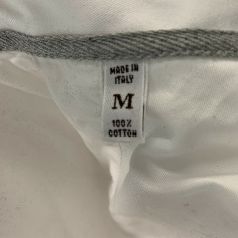 BRUNELLO CUCINELLI Size S White Solid Cotton Button Down Long Sleeve Shirt