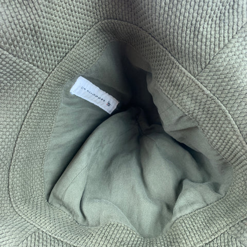 PROSPECTIVE FLOW Olive Woven Cotton Bucket Hat