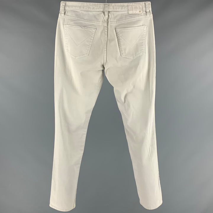 JOHN VARVATOS * U.S.A. Size 31 Light Blue Studded Cotton Elastane Jeans