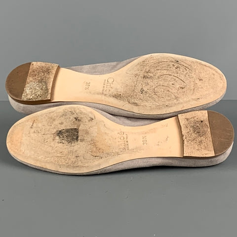 CHLOE Taille 8,5 Ballerines unies en daim gris