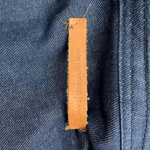 WON HUNDRED JEANS Wayne Talla M Chaqueta bomber vaquera índigo