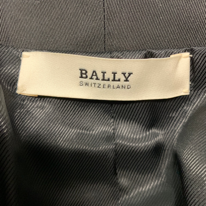 BALLY Size 38 Purple Black Velvet Shawl Collar Sport Coat