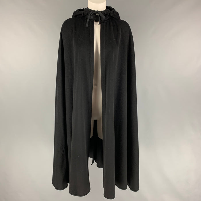 GIORGIO ARMANI Size One Size Black Open Front Cape