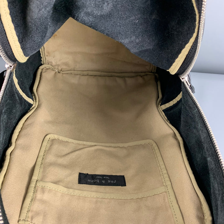 Mochila de piel granulada negra de RAG &amp; BONE
