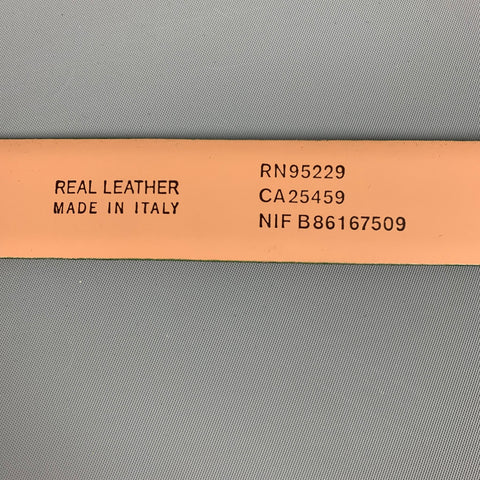 TED BAKER Talla 34 Cinturón de cuero marrón verde