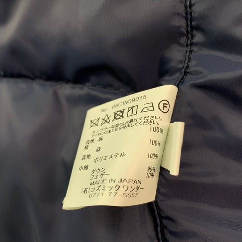 COSMIC WONDER Size L Navy Linen Snaps Vest