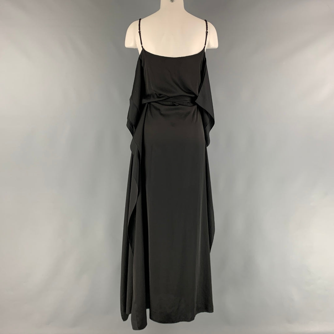 MAX AZRIA Size XS Black Belted Long Gown