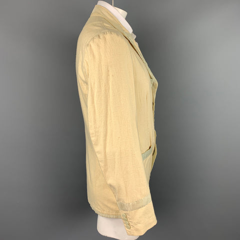 PAUL SMITH Size L Beige Cotton Notch Lapel Sport Coat