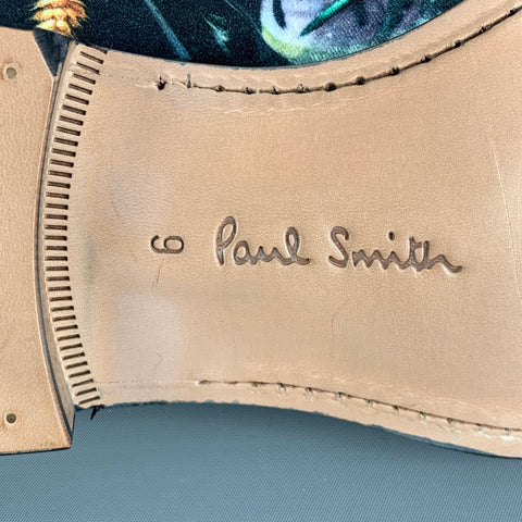 PAUL SMITH Size 10 Multi-Color Floral Velvet Loafers