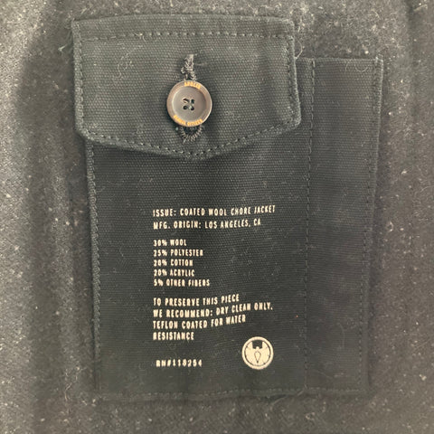 APOLIS GLOBAL CITIZEN Size L Black Grey Nailhead Wool Blend Jacket