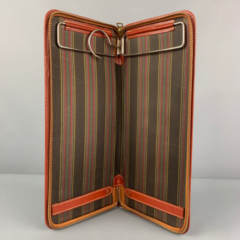 VINTAGE Tan Leather Envelope Tie-Holder