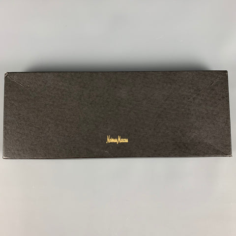 NEIMAN MARCUS Yellow Black Abstract Silk Cummerbund Bow Tie Set