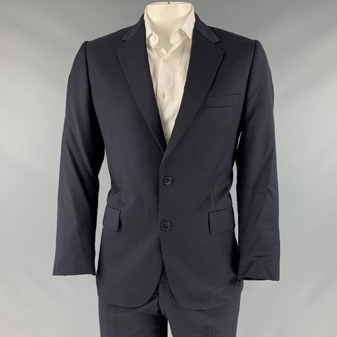 PAUL SMITH Size 42 Navy Wool Cashmere Notch Lapel Suit