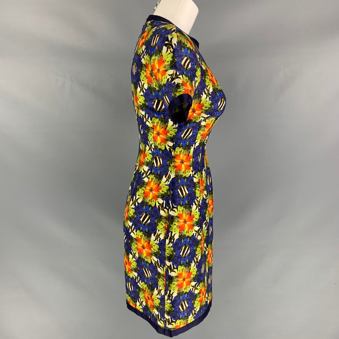 MOTHER OF PEARL Size 2 Multi-Color Cotton / Silk Floral Dress