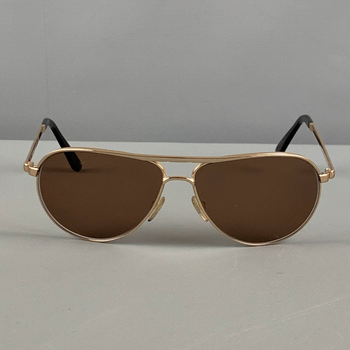 TOM FORD Gold Aviator Marko Sunglasses
