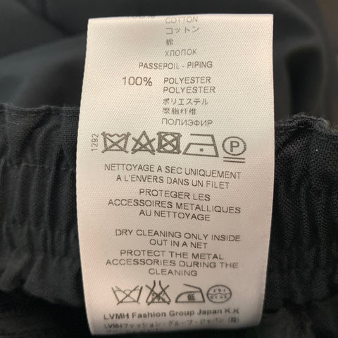 GIVENCHY Size 28 Black Grey Polyester Wool Sweatpants
