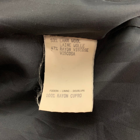 Vintage GUCCI Size 8 Gray Wool Rayon Heather Single Breasted Pants Suit