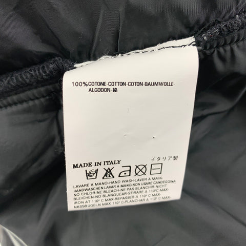 MARTIN MARGIELA Size One Size Black Cotton Snaps Jacket