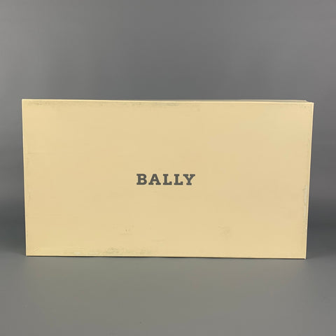 BALLY Size 9 Black Leather Lace Up Shoes
