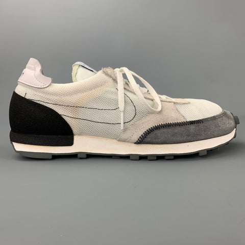 Zapatillas NIKE DBreak Type talla 10.5 de ante de malla blanca y gris