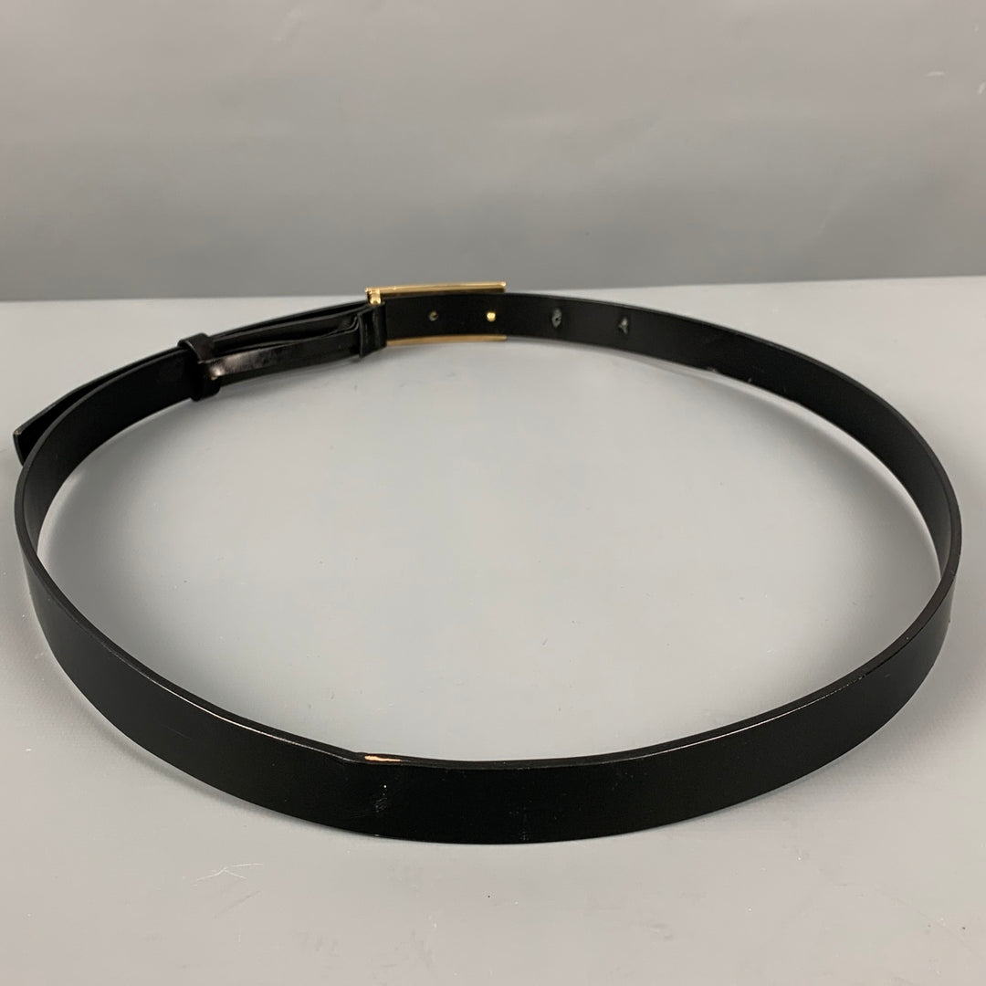 GUCCI Size 40 Black Leather Belt