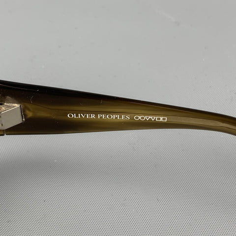 OLIVER PEOPLES Lunettes de soleil polarisées en acétate marron