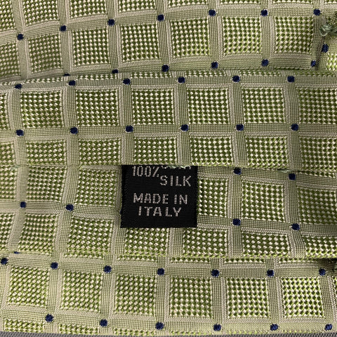 KITON Sage Squares Silk Tie