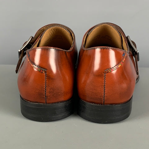 PS by PAUL SMITH Size 8.5 Brown Antique Leather Monk Strap Loafers