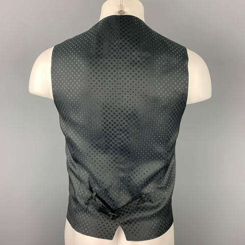 DOLCE & GABBANA Size 40 Black Wool Back Belt Dress Vest
