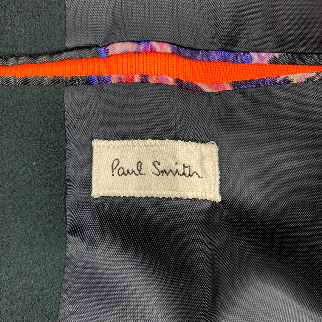PAUL SMITH Size 42 Forest Green Wool Notch Lapel Sport Coat