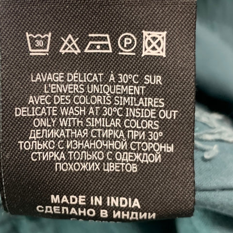 ISABEL MARANT Size XL Teal Cotton Cargo Casual Pants