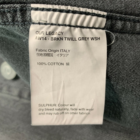 OUR LEGACY Size S Gray Cotton Jacket