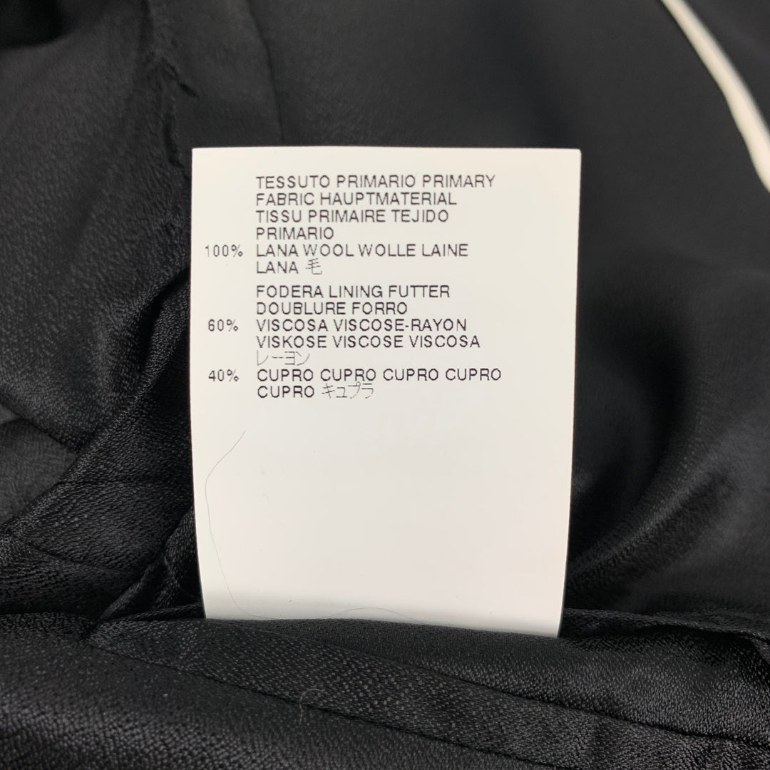 MARC JACOBS Size 44 Black Blue Wool Notch Lapel Sport Coat