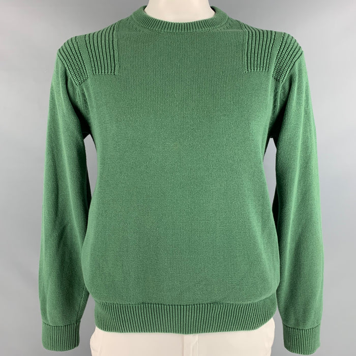 PS by PAUL SMITH Jersey de cuello redondo de algodón verde talla M