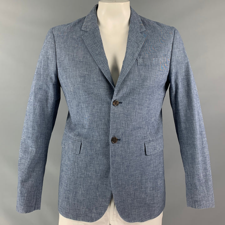 MARNI Chest Size 42 Blue Cotton Sport Coat