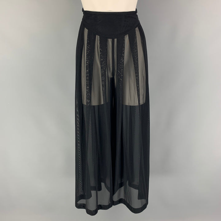 VINTAGE Size S Black Wide Leg Dress Pants