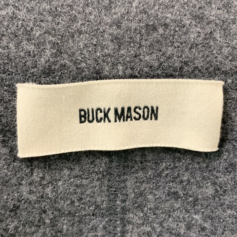BUCK MASON Chest Size L  Grey Wool Button Down Jacket