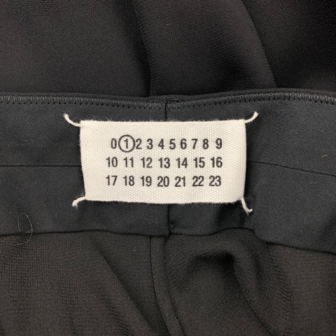 MAISON MARTIN MARGIELA Size 6 Black Viscose / Silk Dress Pants