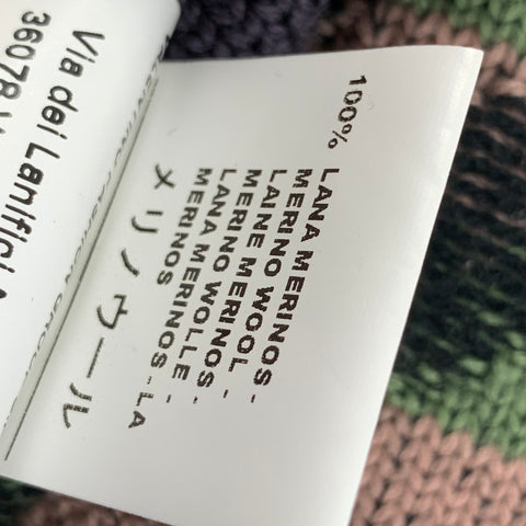 M MISSONI Taille 6 Manteau à boutons-pression tricotés en laine multicolore