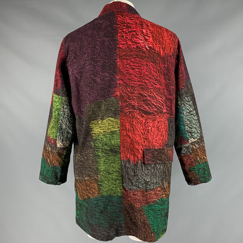 PIERRE-LOUIS MASCIA Taille 40 Manteau en coton imprimé multicolore