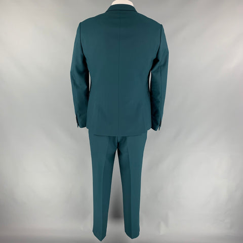 PAUL SMITH Kensington Fit Size 42 Regular Teal Wool Notch Lapel Suit