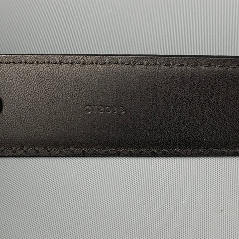 LOUIS VUITTON Size 36 Black Grey Damier Leather Belt