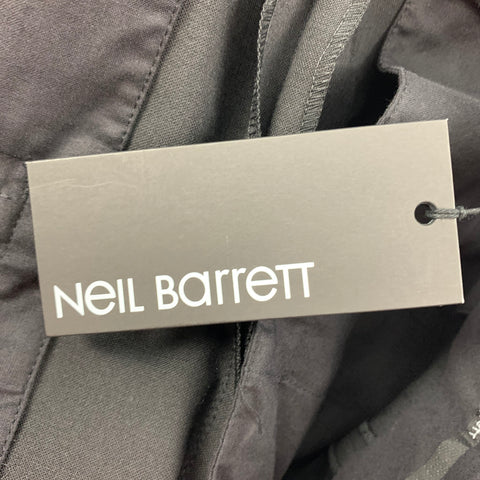 NEIL BARRETT Size 36 Black Polyester Blend Tuxedo Dress Pants