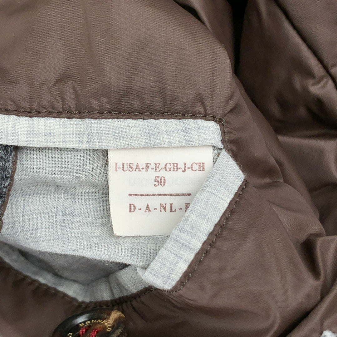 BRUNELLO CUCINELLI Size 40 Dark Gray Knitted Cashmere Buttoned Jacket