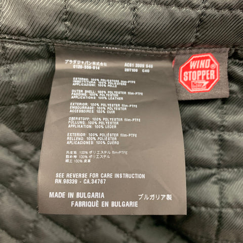 PRADA Size 4 Black Polyester Belted Coat