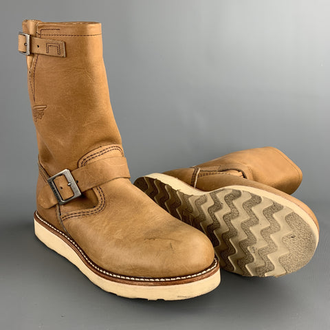 RED WING Taille 7,5 Bottes à boucle en cuir beige