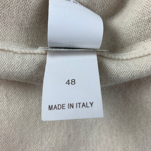 BRUNELLO CUCINELLI Size M Cream Cashmere Turtleneck Pullover